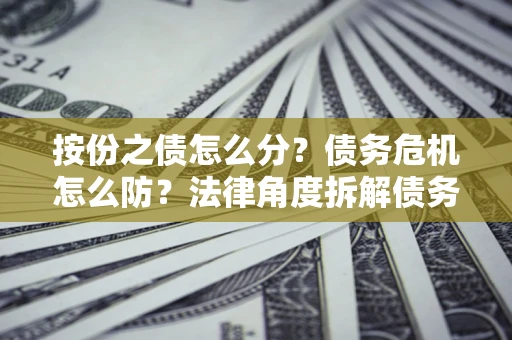 济南按份之债怎么分？债务危机怎么防？法律角度拆解债务分配与风险自保指南