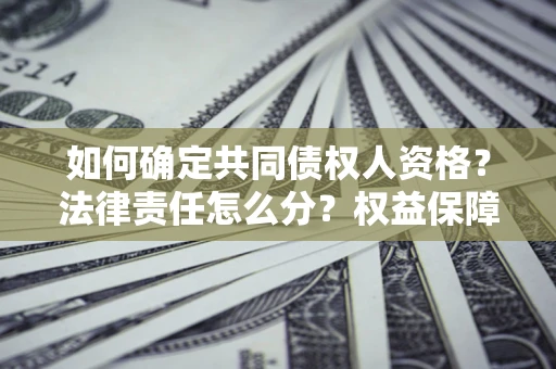 济南如何确定共同债权人资格？法律责任怎么分？权益保障技巧揭秘！