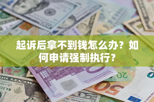济南起诉后拿不到钱怎么办？如何申请强制执行？
