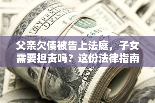 济南父亲欠债被告上法庭，子女需要担责吗？这份法律指南必须看完