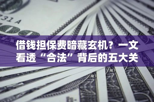济南借钱担保费暗藏玄机？一文看透“合法”背后的五大关键陷阱