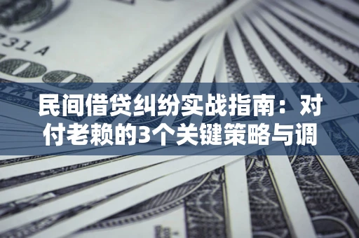 济南民间借贷纠纷实战指南：对付老赖的3个关键策略与调解盲区解析